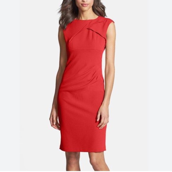 Adrianne Papell‎ Elegant Red Sleeveless Dress size 16 - Picture 1 of 8